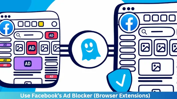 image of facebook and extension