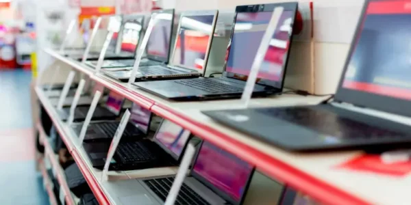 multiple computers on desk